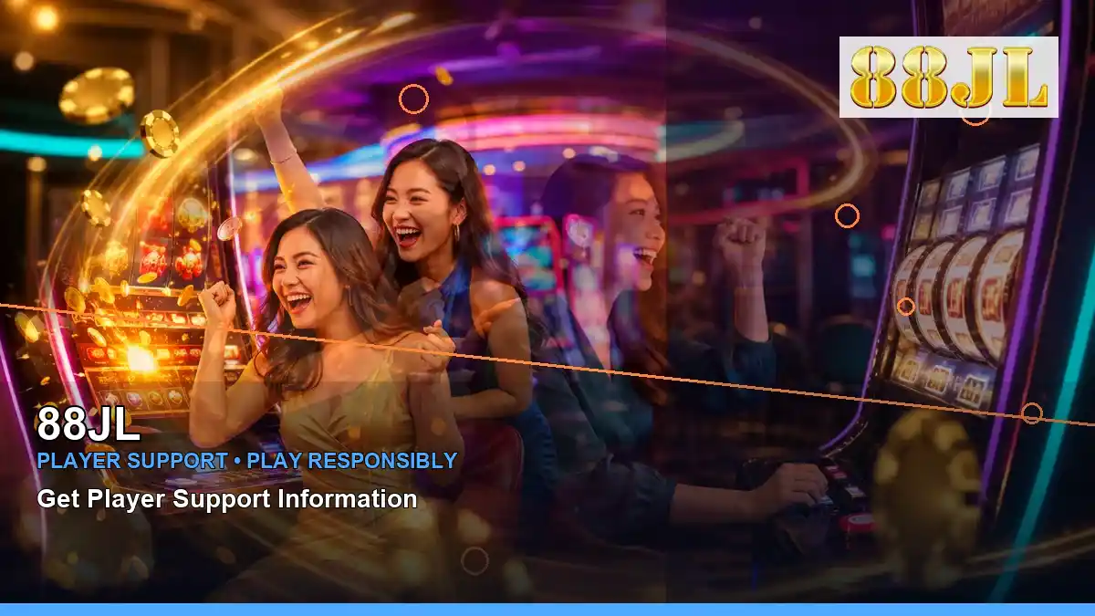 88JL casino cashback rewards featuring an adult Filipina casino host with a right-diagonal composition