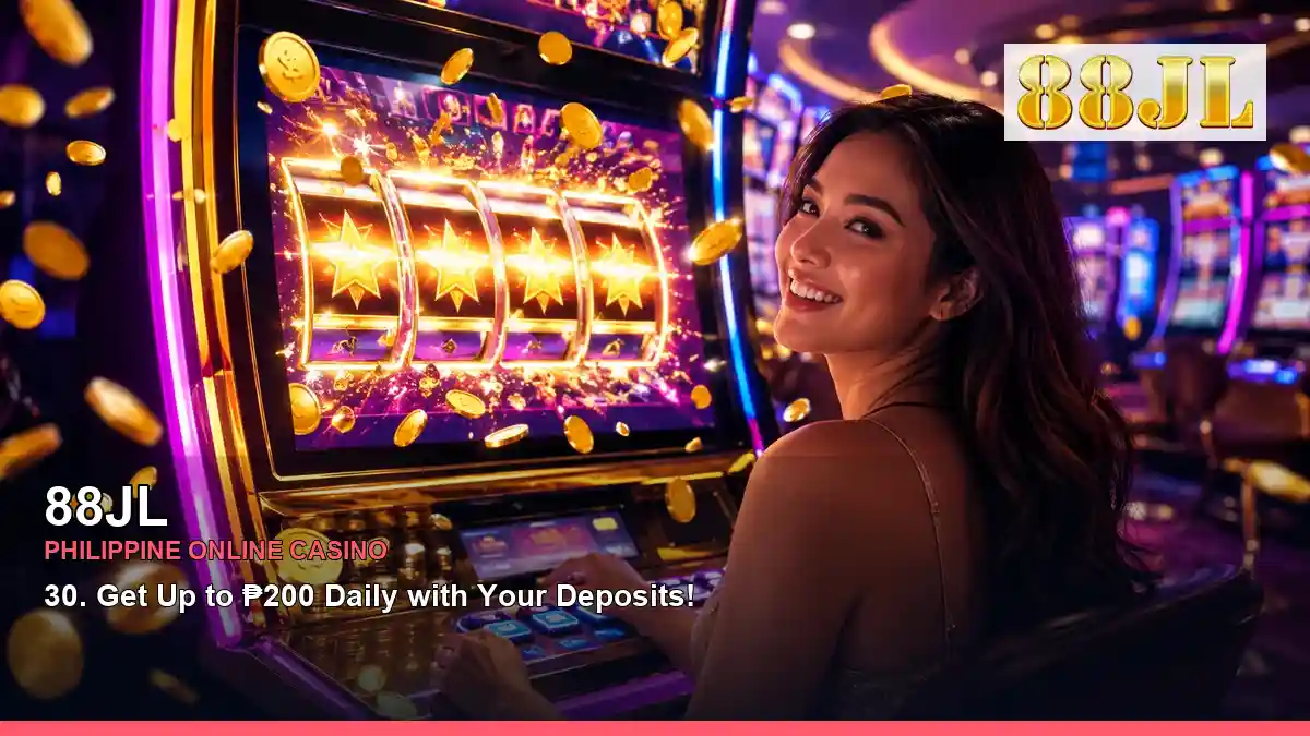 88JL Philippines casino guide with celebratory jackpot slot games and an adult Filipina casino host